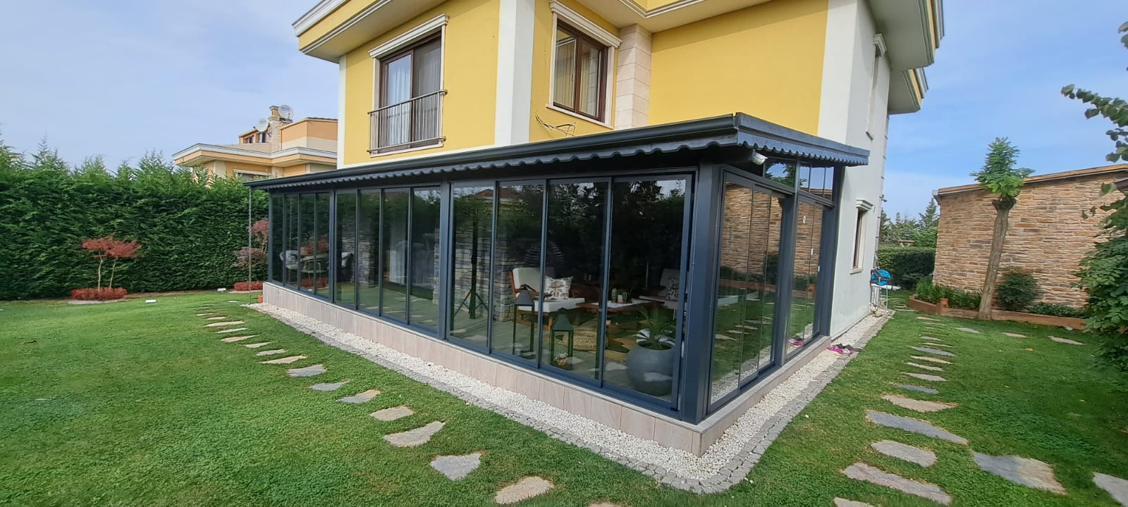 Sürgülü temberli ısıcam kış bahçesi 1